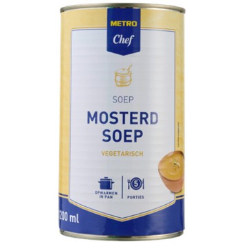 Metro Chef Blik Mosterd Soep 1200 ml.