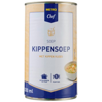 Metro Chef Blik Kippen Soep 1200 ml.