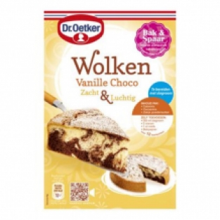 Dr. Oetker wolken vanille choco cake
