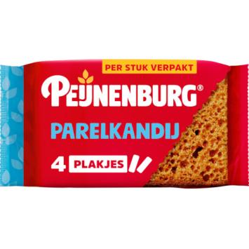 Peijnenburg Ontbijtkoek Parelkandij 4 stuks verpakt