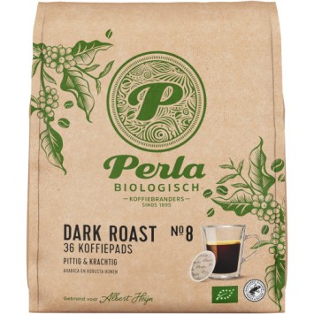 Perla Biologisch Dark Roast Koffiepads