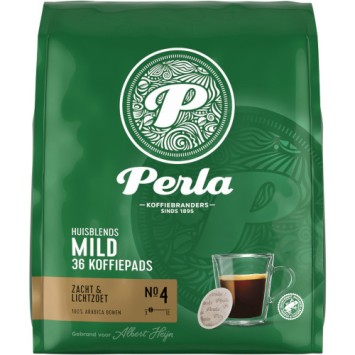 Perla Huisblends Mild Roast Koffiepads (36 stuks)