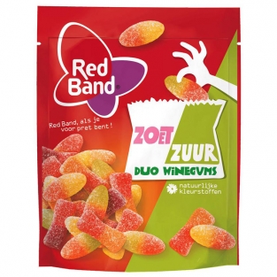 Red Band Duo Winegums Sweet Sour (215 gr.)