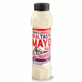 Remia real tasty mayonaise zwarte truffel 800 ml.