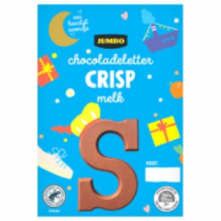 Sinterklaas chocoladeletter melk crisp