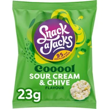 Snack a Jacks Kleine Rijstwafels Sour Cream & Chive