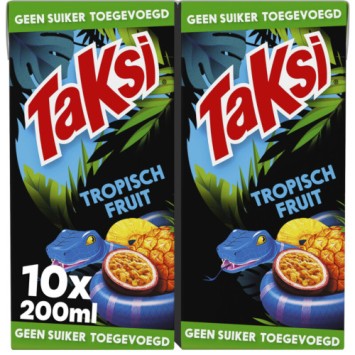 Taksi Tropisch Fruit 0% Suiker pakjes