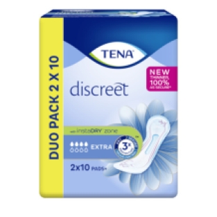 TENA Discreet Extra Incontinentieverband Duopack (2 x 10 stuks)
