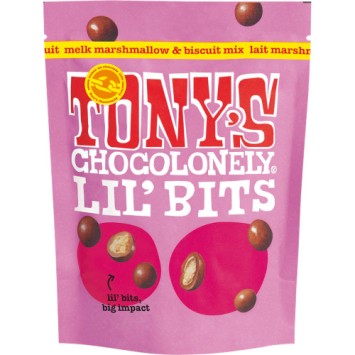Tony\'s Chocolonely Lil\' Bits Melk marshmallow biscuit