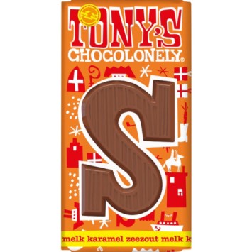 Tony's Chocolonely Letterreep S Melk karamel zeezout