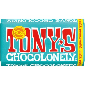 Tony's Chocolonely Chocolade Melk Penywafels (180 gr.)