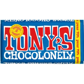 Tony's Chocolonely Chocolade Puur (180 gr.)