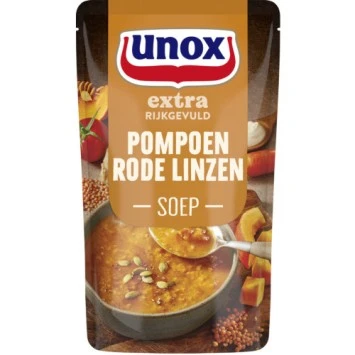 Unox soep pompoen rode linzen