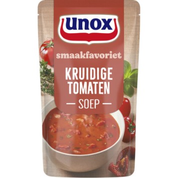 Unox Soep in Zak Kruidige Tomatensoep