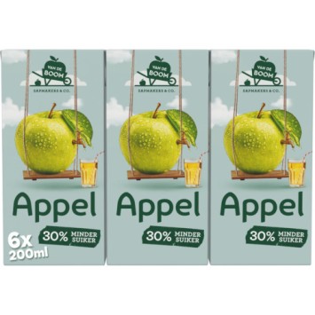 Van de Boom Appel met 30% Water (6 x 200 ml.)