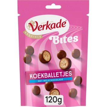 Verkade Bites Koekballetjes met Melkchocolde (120 gr.)