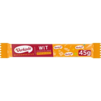 Verkade Witte Chocolade Speculoos Schoenreepje (45 gr.)