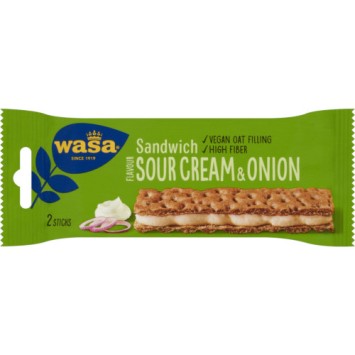 Wasa Sandwich Crackers Sour Cream Onion