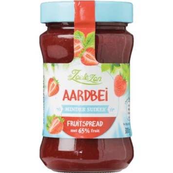 Zoete Zon Aardbei Fruitspread Minder Suiker (300 gr.)