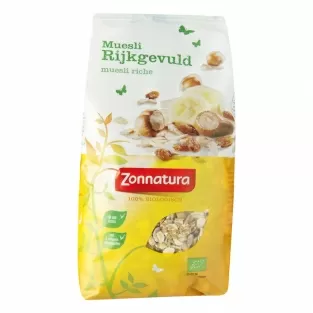 Zonnatura Biologische muesli rijkgevuld (500 gr.)