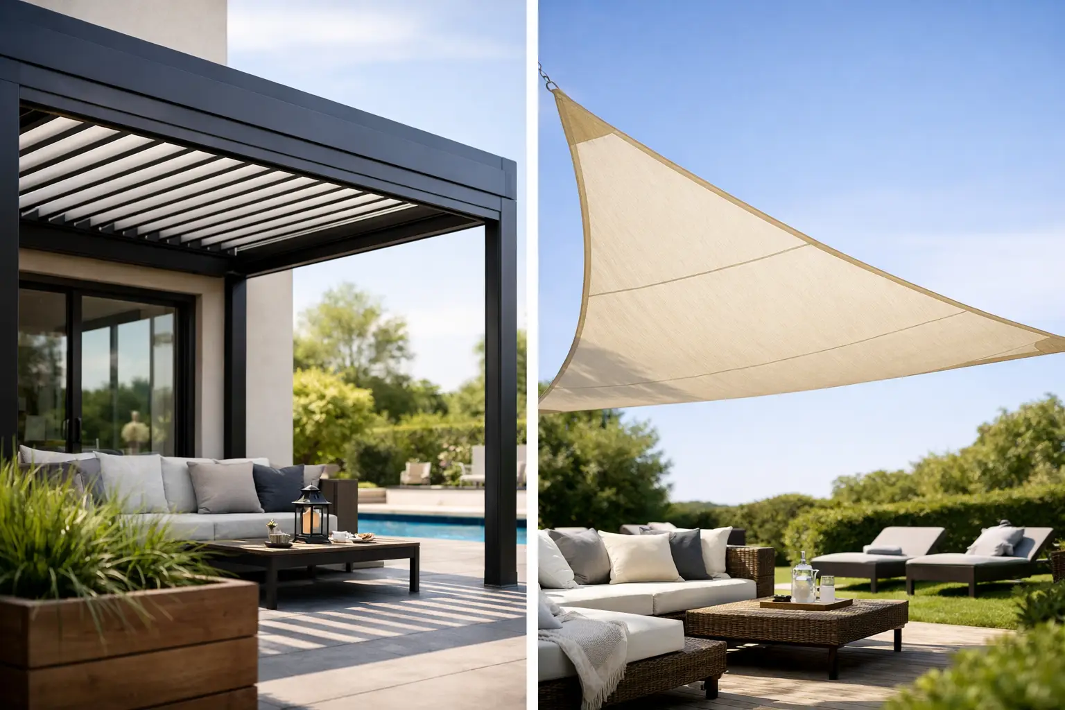 Pergola zonwering of schaduwzeil kiezen?