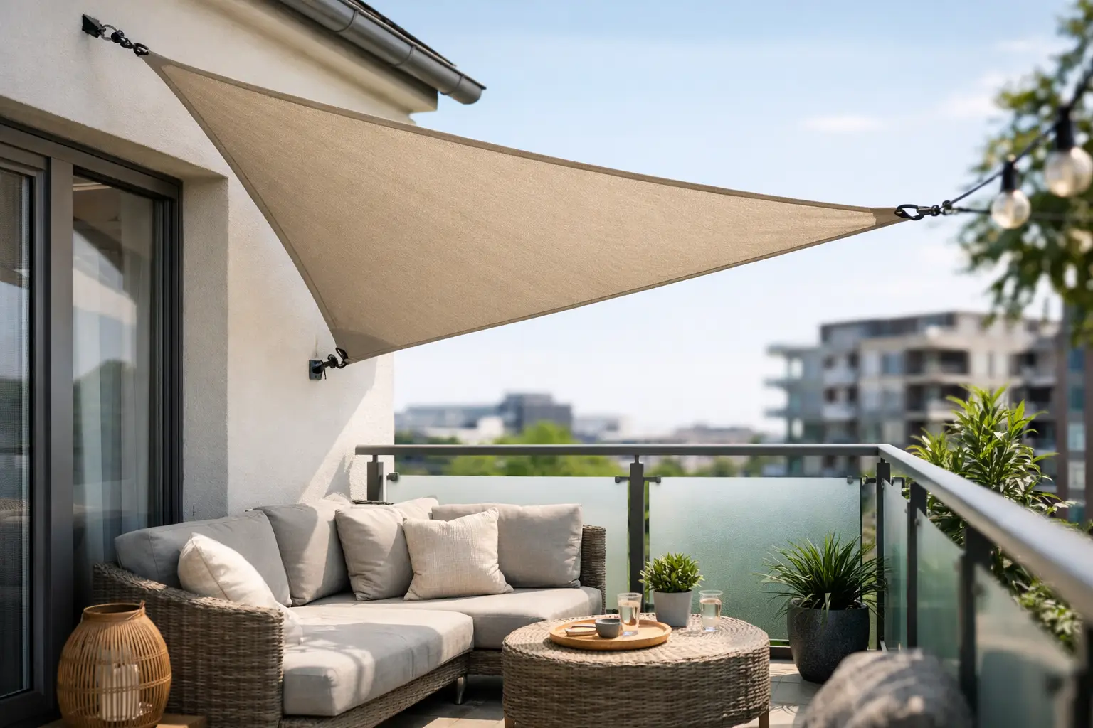 Schaduwdoek balkon zonder boren kiezen
