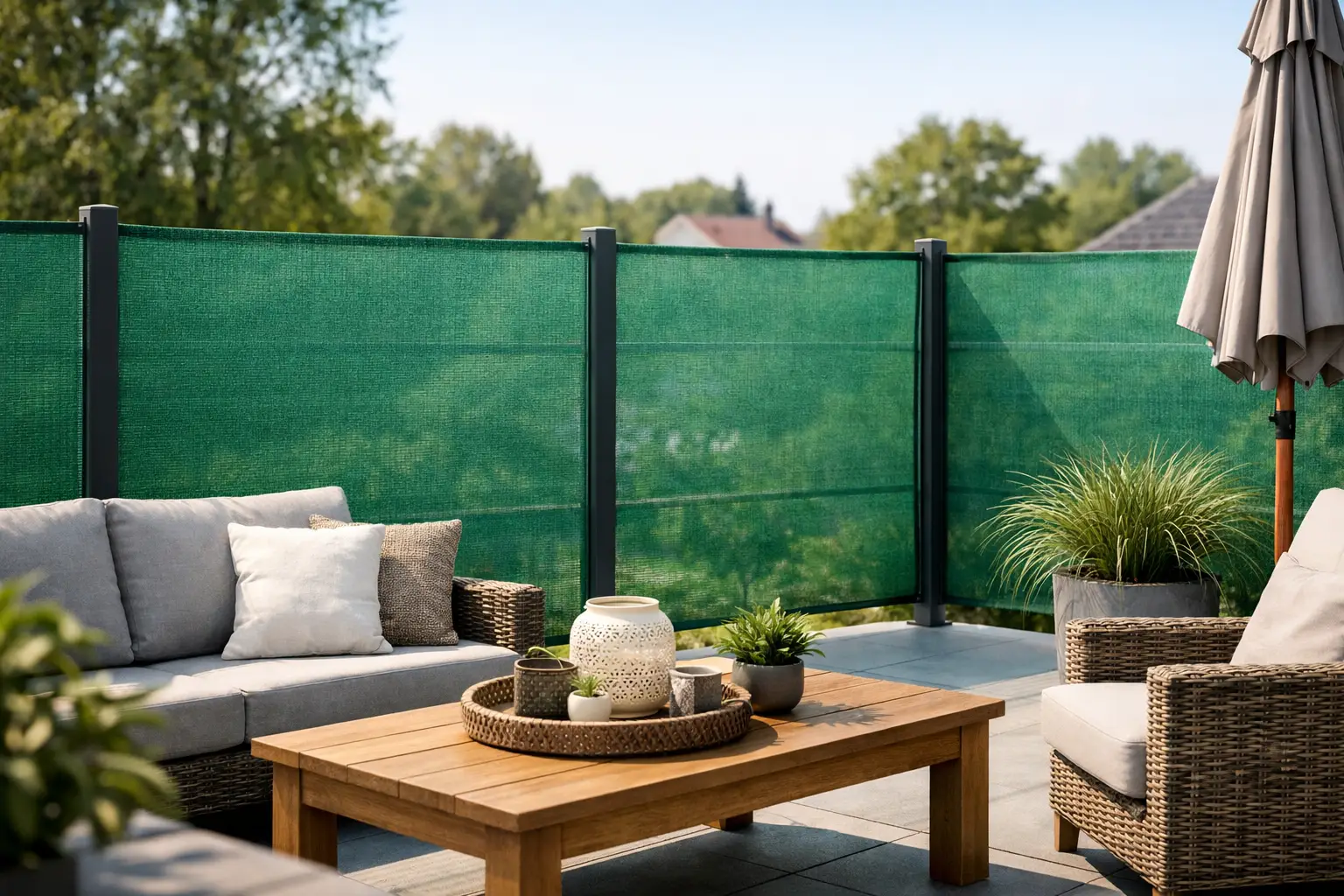Windbreekgaas voor terras kiezen