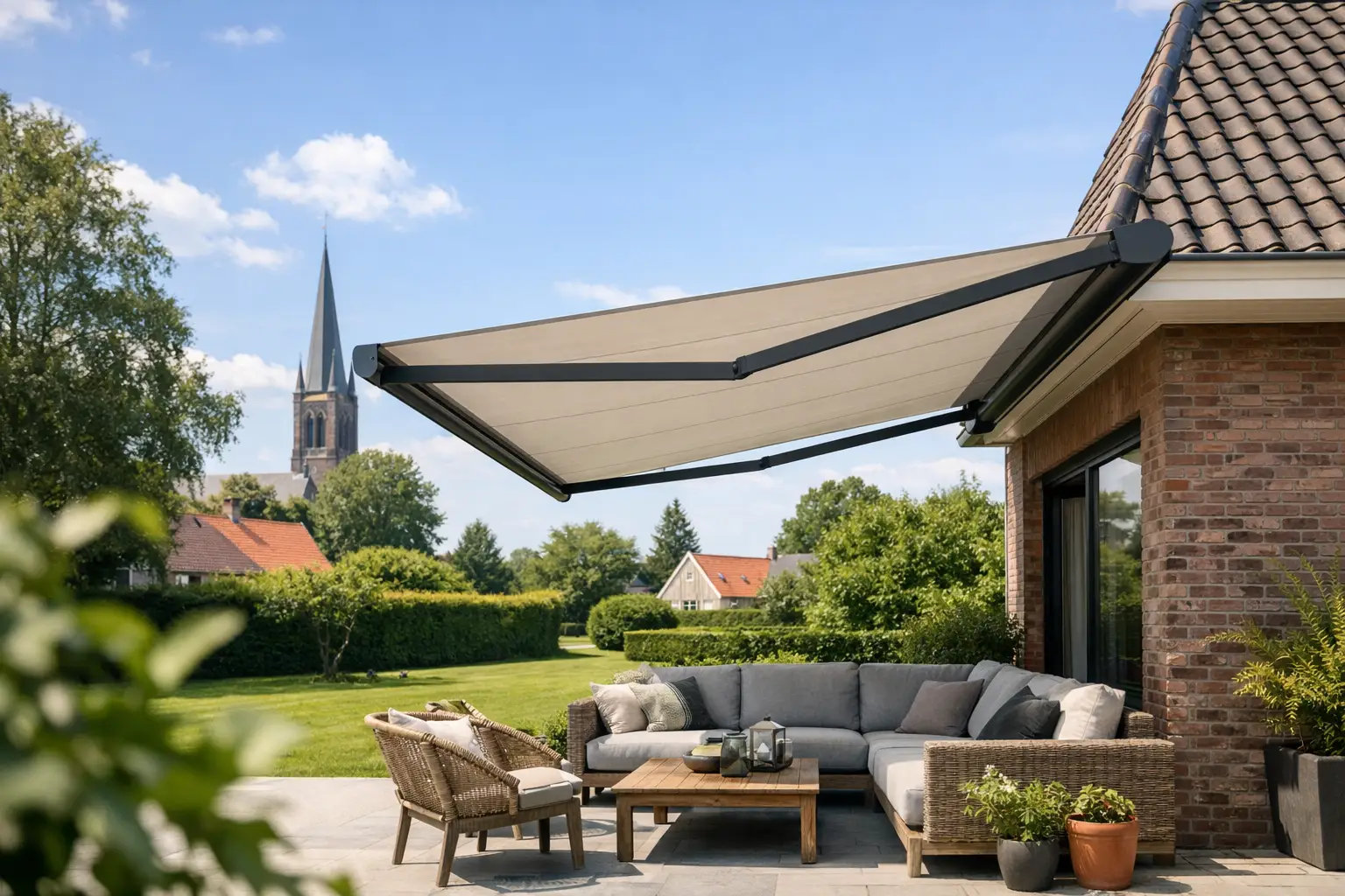 Zonnescherm buiten Valkenswaard kiezen
