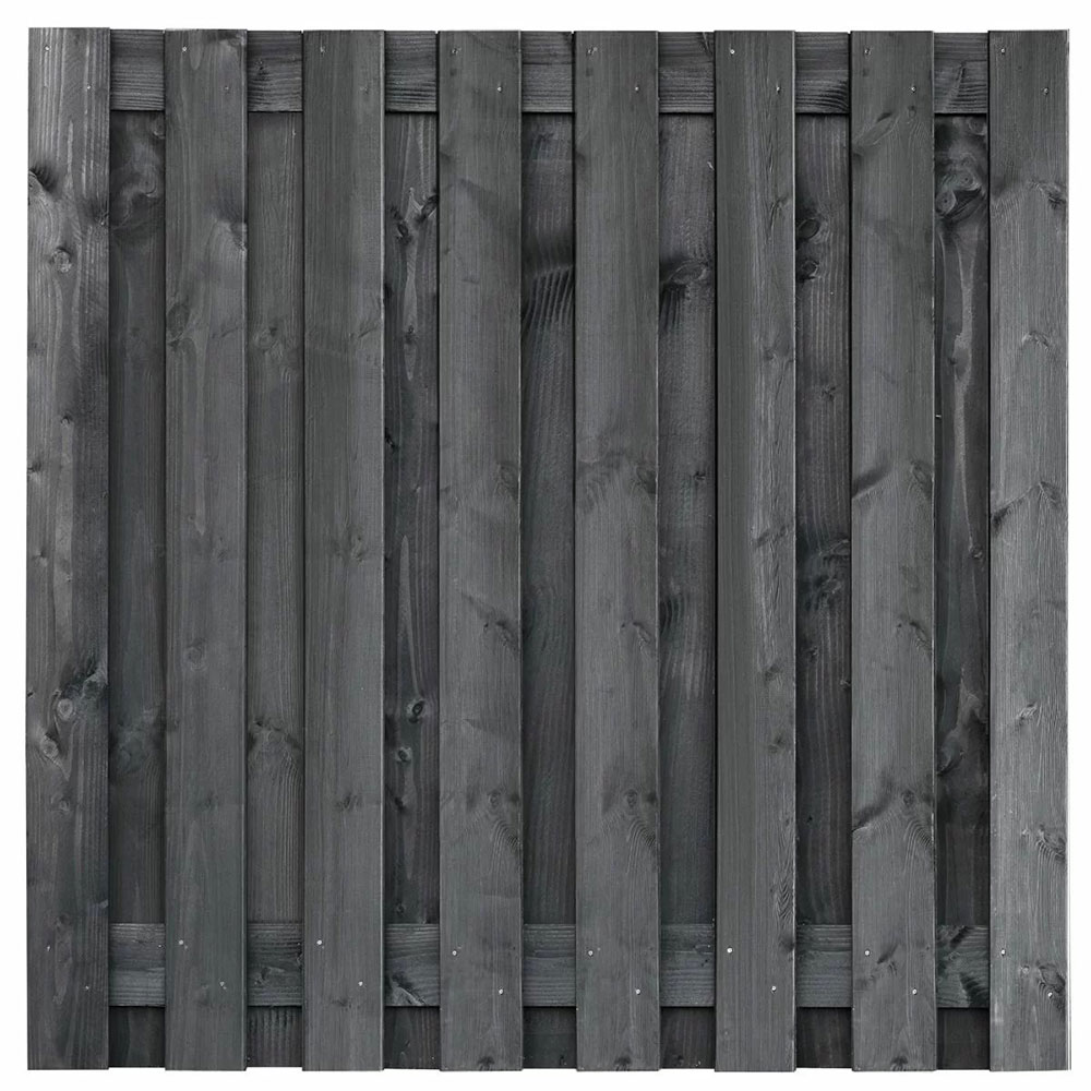 Tuinschutting zwart 180x180 cm Dalen