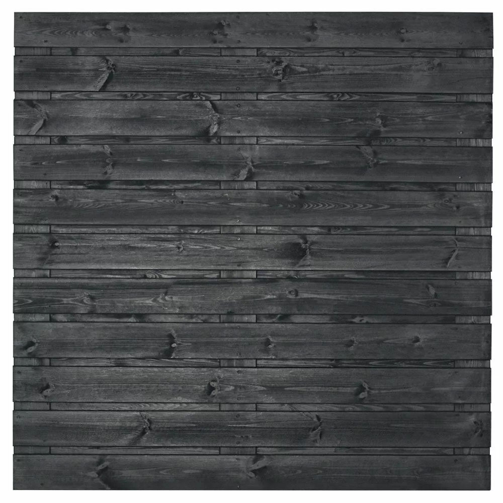 Tuinschutting zwart 180x180 cm Fulda