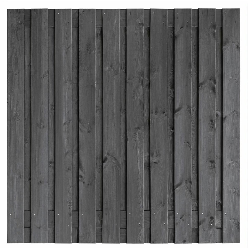 Tuinschutting zwart 180x180 cm Hengelo