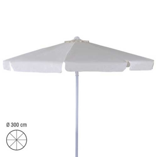 parasol 3m rond ecru