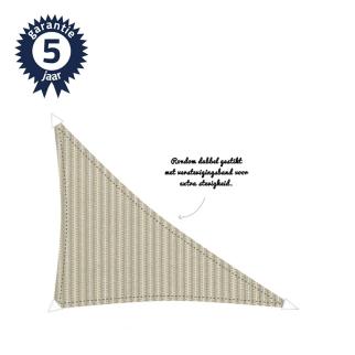 Zonnedoek 3,5x3,5x4,95m 340gr/m²  90° Sahara sand