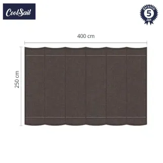 coolsail harmonicadoek 250x400 cm charcoal grey