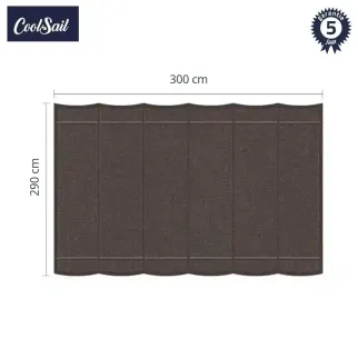 coolsail harmonicadoek 290x300 cm charcoal grey