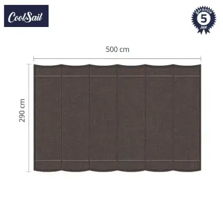 coolsail harmonicadoek 290x500 cm charcoal grey