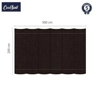 coolsail harmonicadoek 200x500 cm ebony black