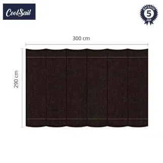 coolsail harmonicadoek 290x300 cm ebony black