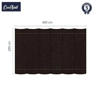 coolsail harmonicadoek 290x400 cm ebony black