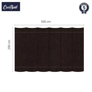 coolsail harmonicadoek 290x500 cm ebony black