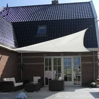 Zonnezeil 3x3x3m 160gr crème waterdicht