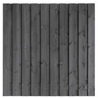 Tuinschutting zwart 180x180 cm Hengelo