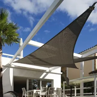 Zonnedoek 2x2x3m 340gr/m² 90º zwart