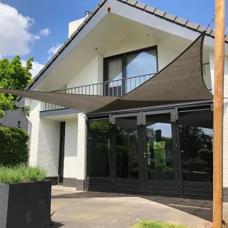 Zonnedoek 2,5x2,5x2,5m 340gr Taupe sfeer