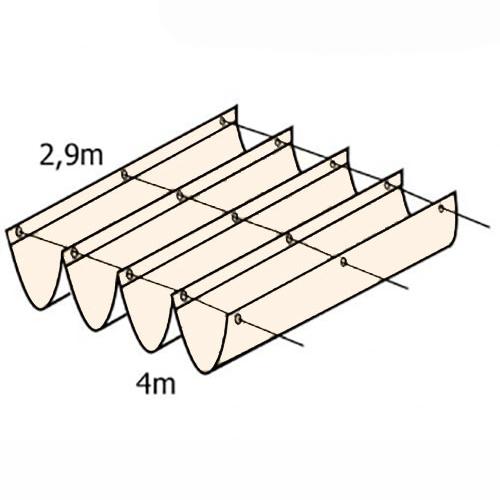 wavesail 290x400cm ivoor