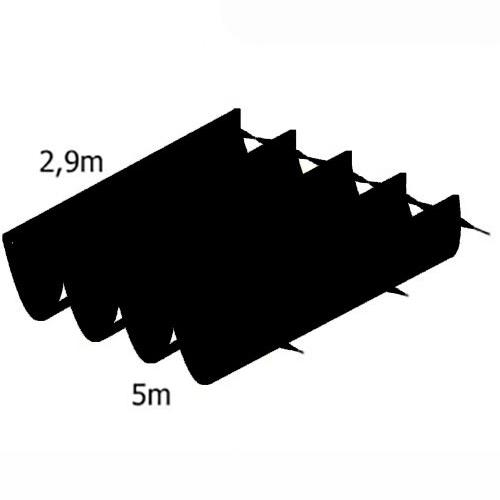 Wavesail 290x500cm zwart
