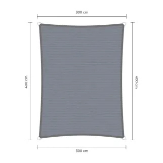 sunfighters schaduwdoek waterdicht 3x4m grijs
