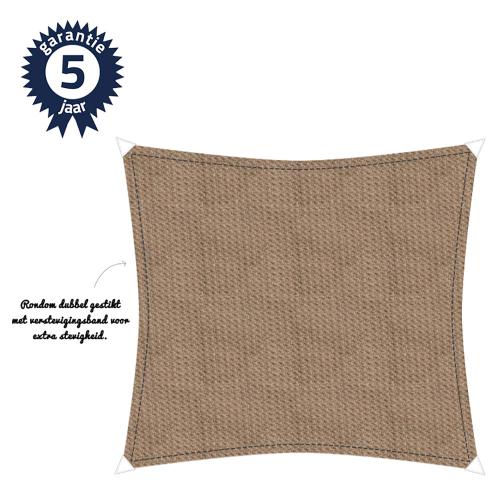 Zonnedoek 5x5m 340gr taupe