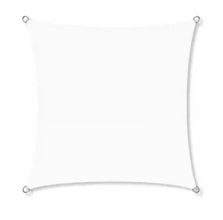 Zonnedoek 3x3m 200gr wit