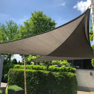 Zonnedoek 2x2x2m 190gr taupe sfeer